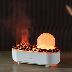 Cool mist humidifier in a modern living room setting