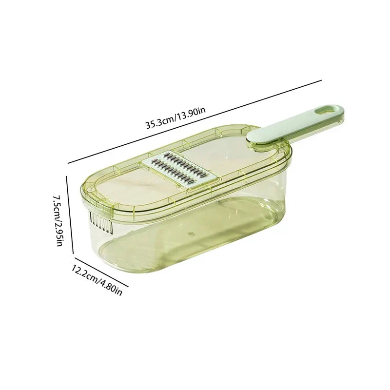 Crystal Glass Vegetable Chopper Slicer