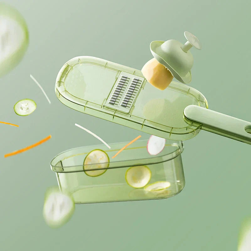 Crystal Glass Vegetable Chopper Slicer