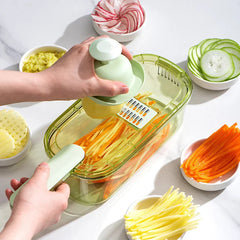 Crystal Glass Vegetable Chopper Slicer