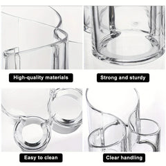 Curved Tiered Makeup Organizer Stand