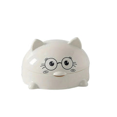 Cute Cartoon Draining Soap Dish Holder Box
