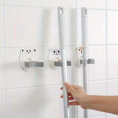 Cute Animal Mop Broom Holder Wall Mount Gripper
