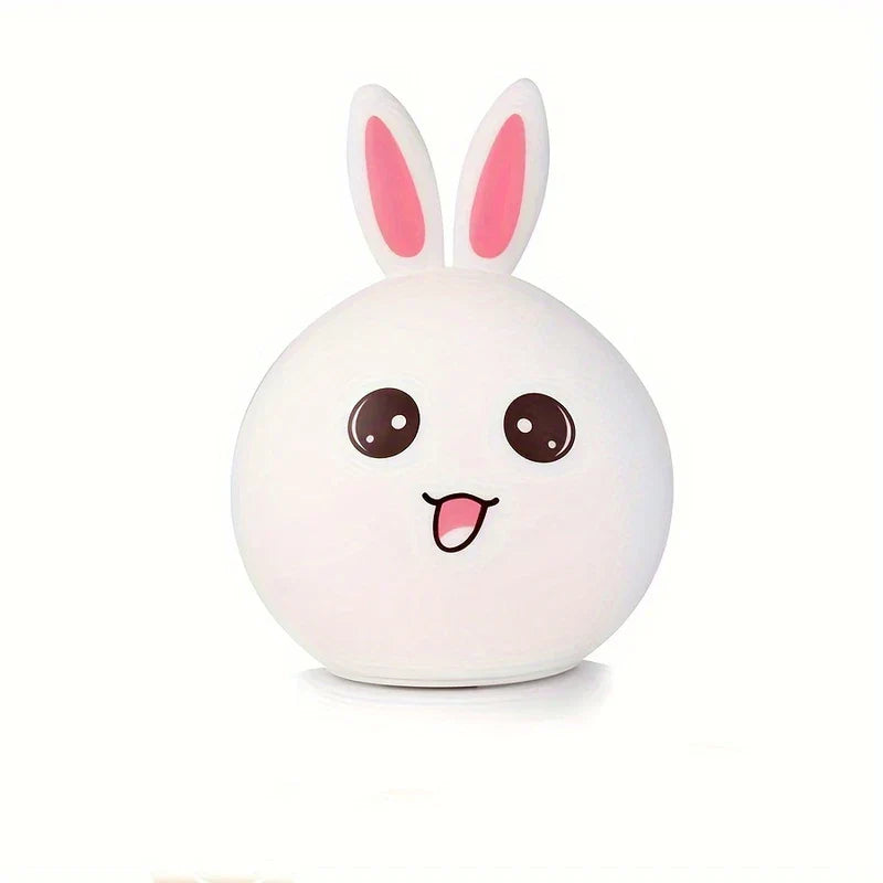 Cute Bunny Silicone LED Pat Night Light USB