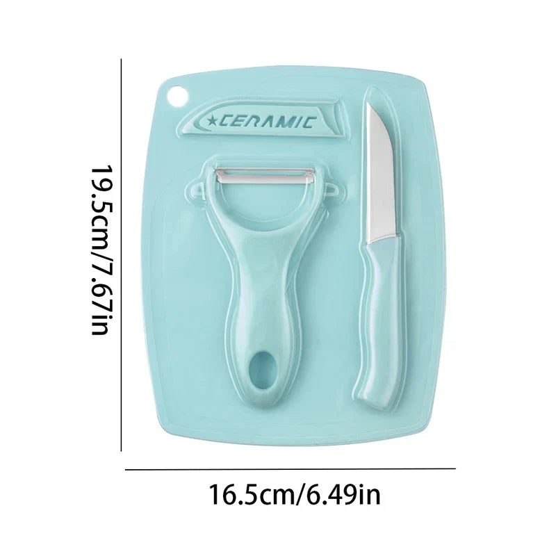 Cutting Board Set 3 Piece Kitchen Prep Tools