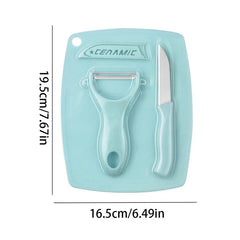 Cutting Board Set 3 Piece Kitchen Prep Tools