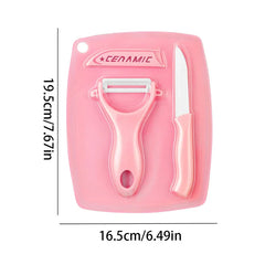 Cutting Board Set 3 Piece Kitchen Prep Tools