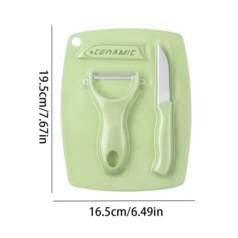 Cutting Board Set 3 Piece Kitchen Prep Tools