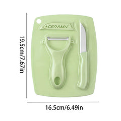 Cutting Board Set 3 Piece Kitchen Prep Tools