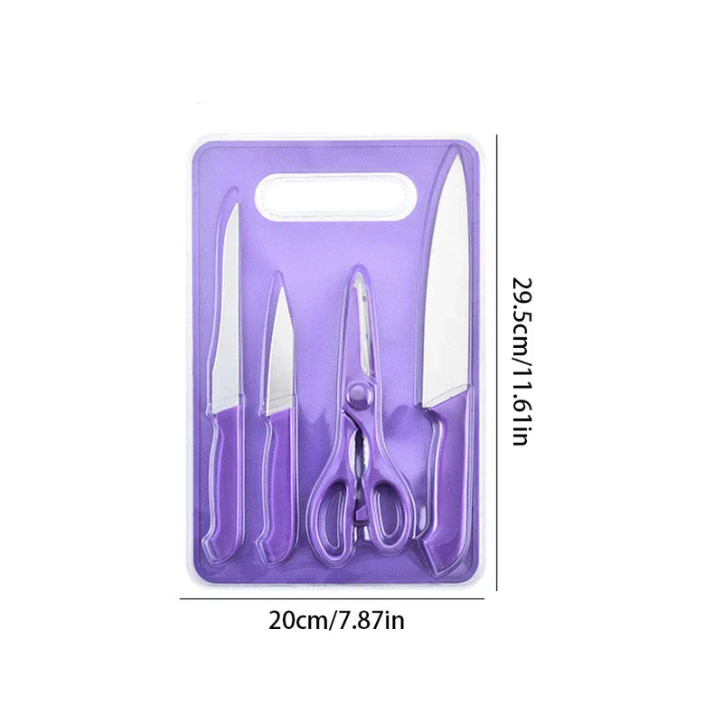 Cutting Board Set 5 Piece Kitchen Prep Tools