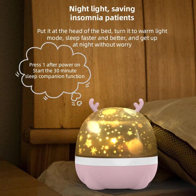 Deer Led Star Projector Night Light