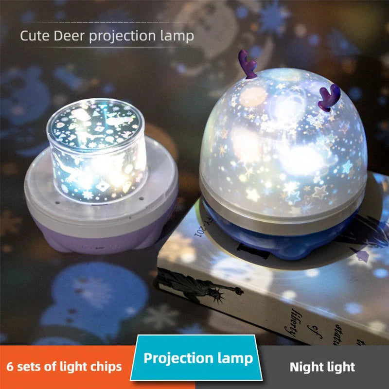 Deer Led Star Projector Night Light