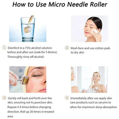 Derma Roller Micro Needle Skin Care Tool Titanium
