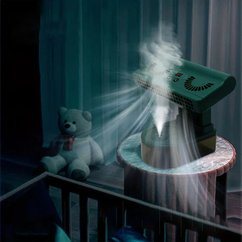 Desktop Mini Humidifier Fan Usb Hanging Standing