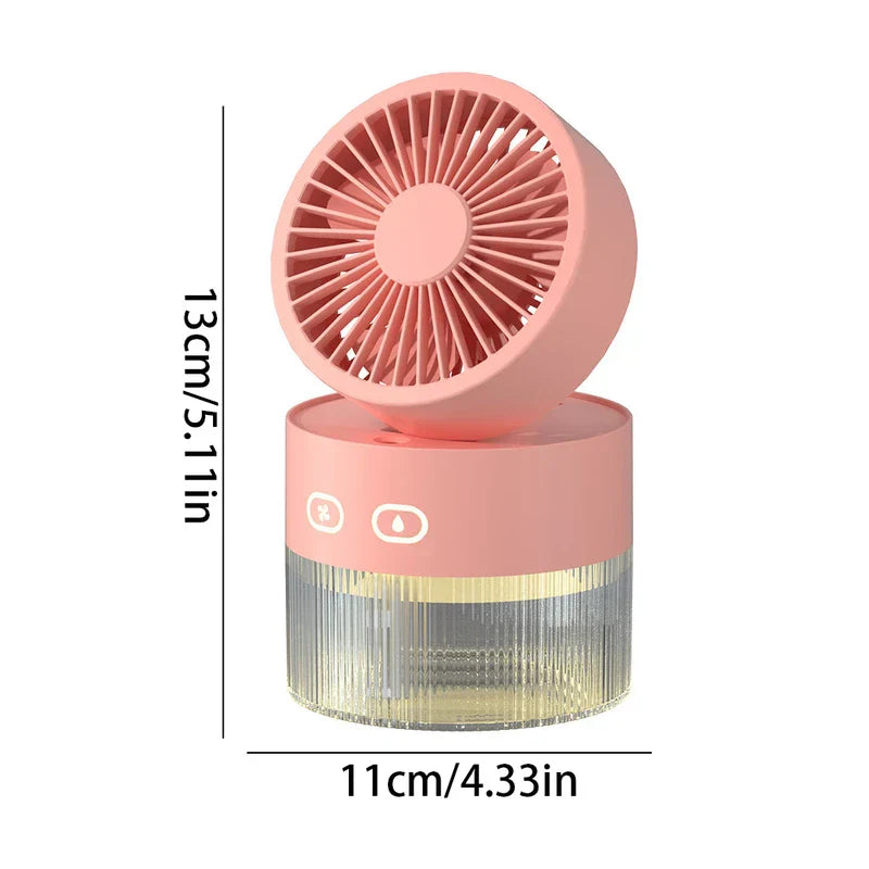 Desktop Misting Fan Humidifier Usb Portable