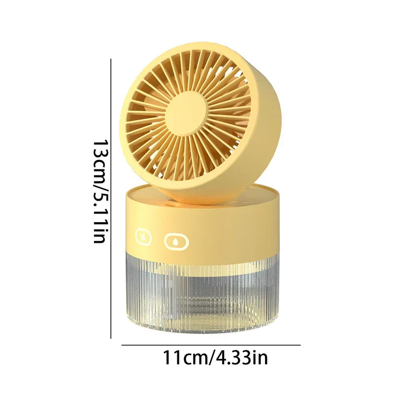 Desktop Misting Fan Humidifier Usb Portable