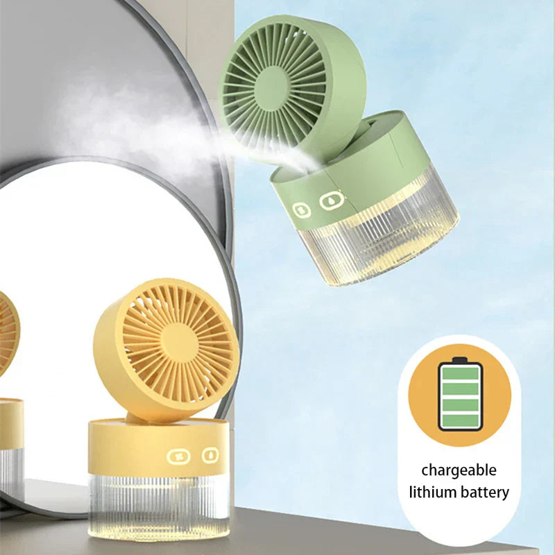 Desktop Misting Fan Humidifier Usb Portable