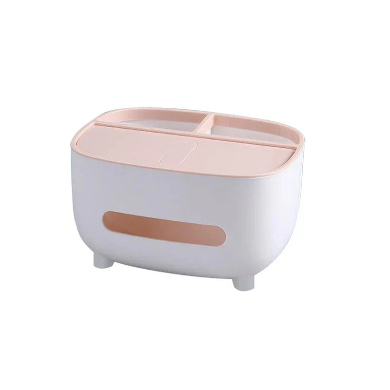 Desktop Organizer Shelf With Tissue Box Holder