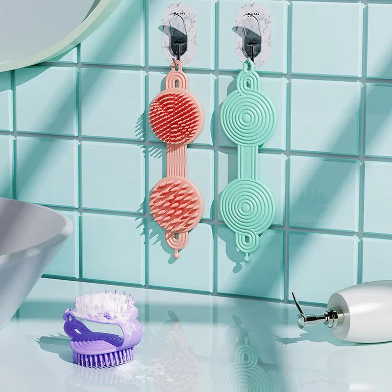 Double-Sided Silicone Body Scrubber Brush