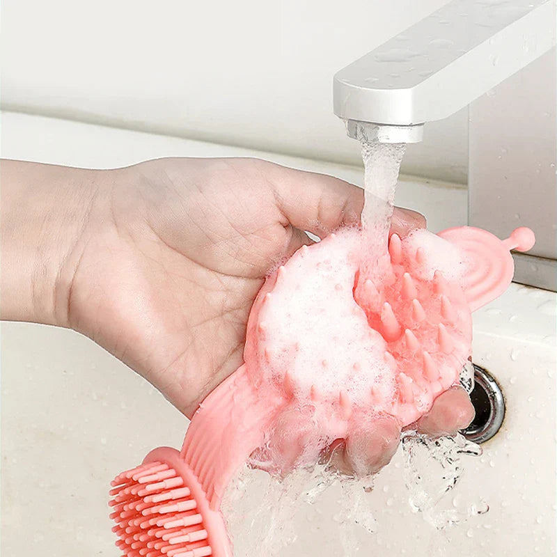 Double-Sided Silicone Body Scrubber Brush