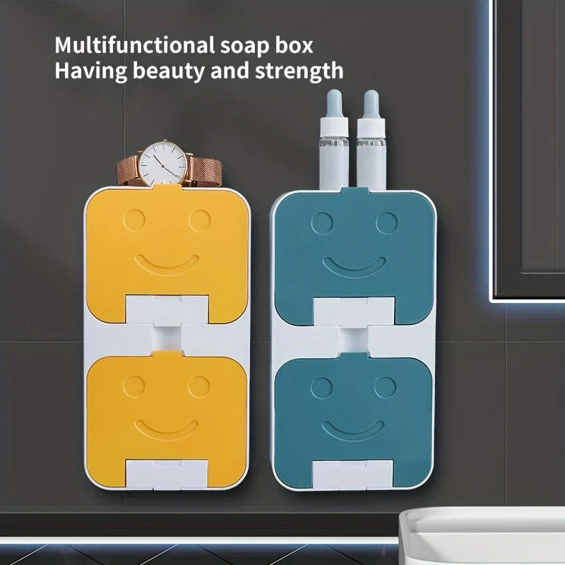 Double Layer Draining Soap Dish Holder Box
