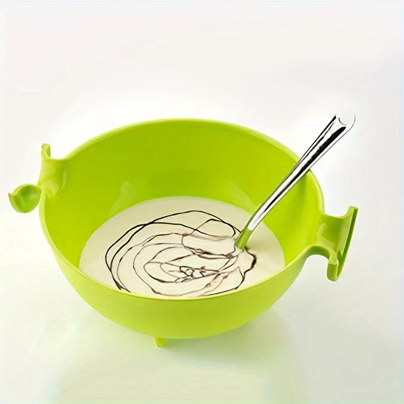 Double Layer Rotating Kitchen Colander Bowl Set