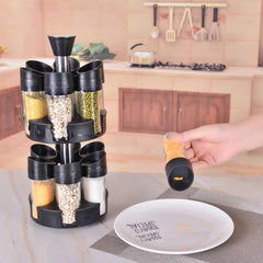 Double Layer Rotating Spice Jar