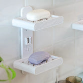 Double Layer Self-Draining Soap Dish Holder