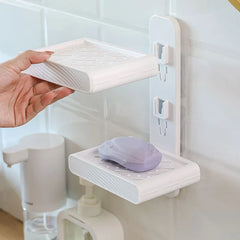 Double Layer Self-Draining Soap Dish Holder