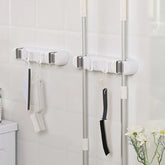 Double Mop Broom Holder With Hook