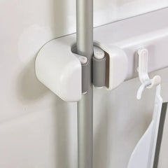 Double Mop Broom Holder With Hook