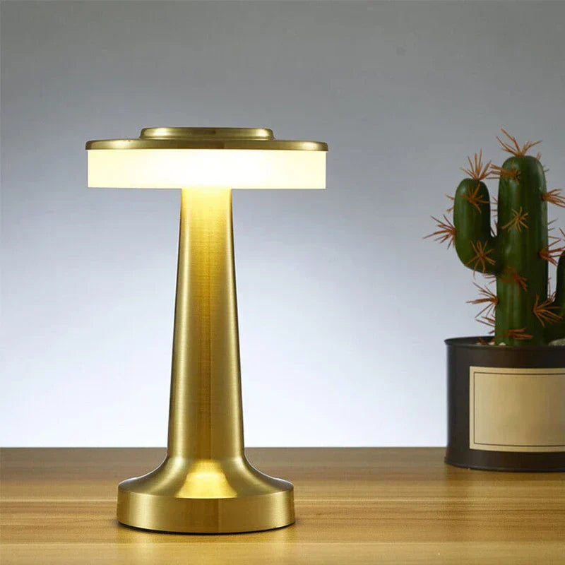 Adjustable LED desk lamp with touch sensor