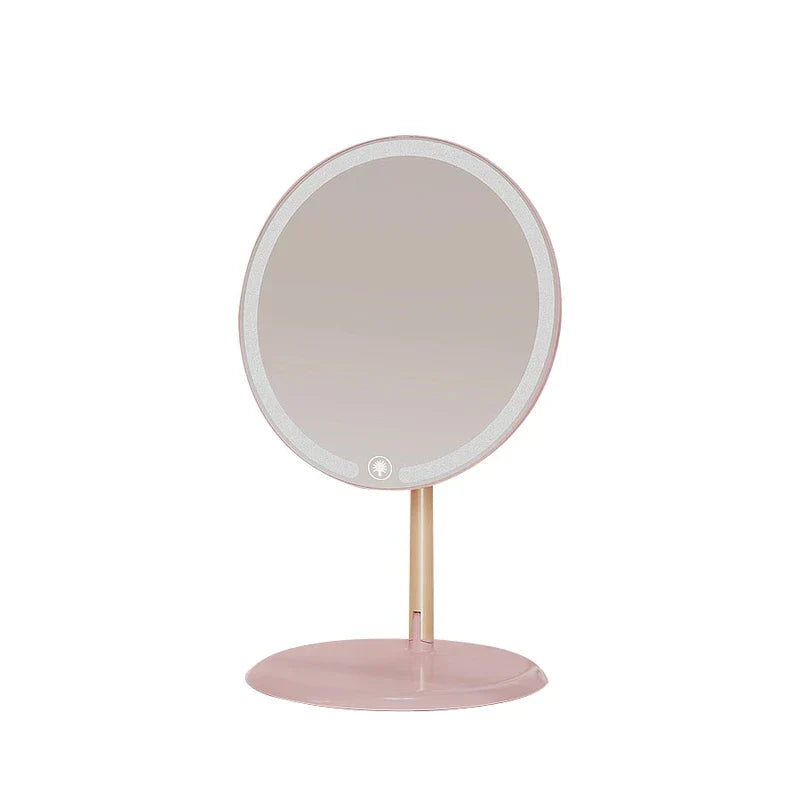 Double Sided Round Vanity Makeup Mirror Stand