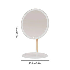 Double Sided Round Vanity Makeup Mirror Stand