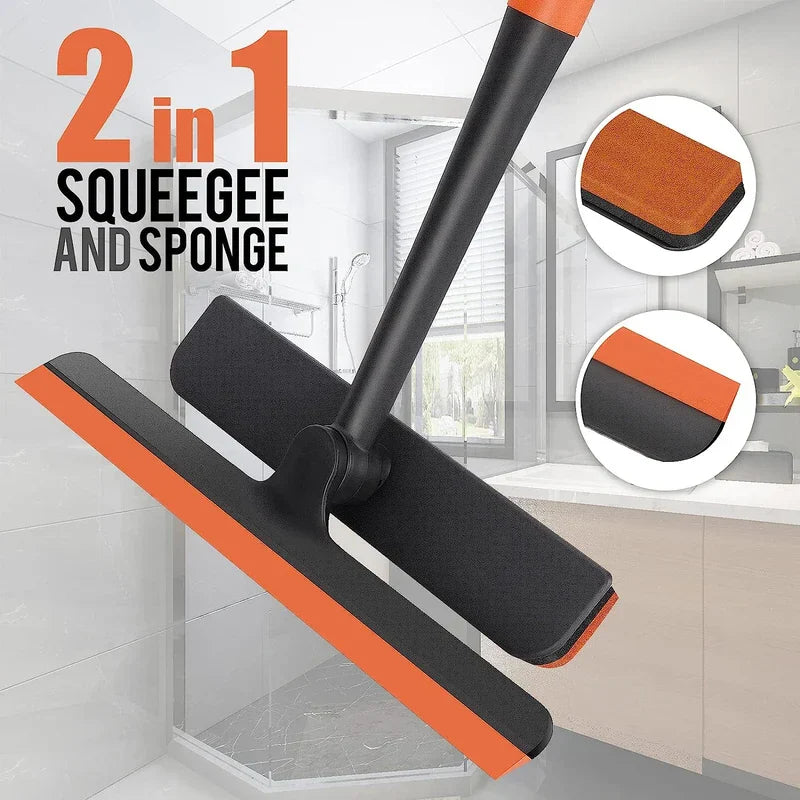 Double Sided Window Squeegee Screen Cleaner Brush