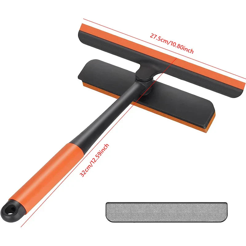 Double Sided Window Squeegee Screen Cleaner Brush