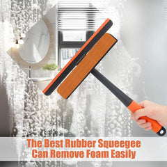 Double Sided Window Squeegee Screen Cleaner Brush