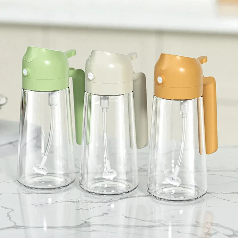 Dual-Use Oil Sprayer Pourer Bottle 400Ml