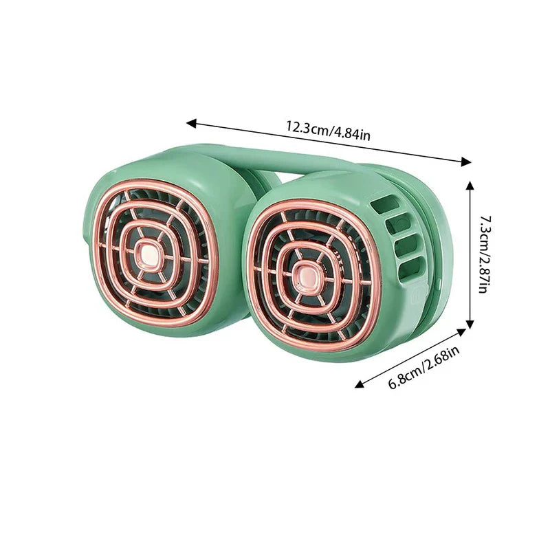 Dual Wing Wearable Neck Fan Usb Cooler