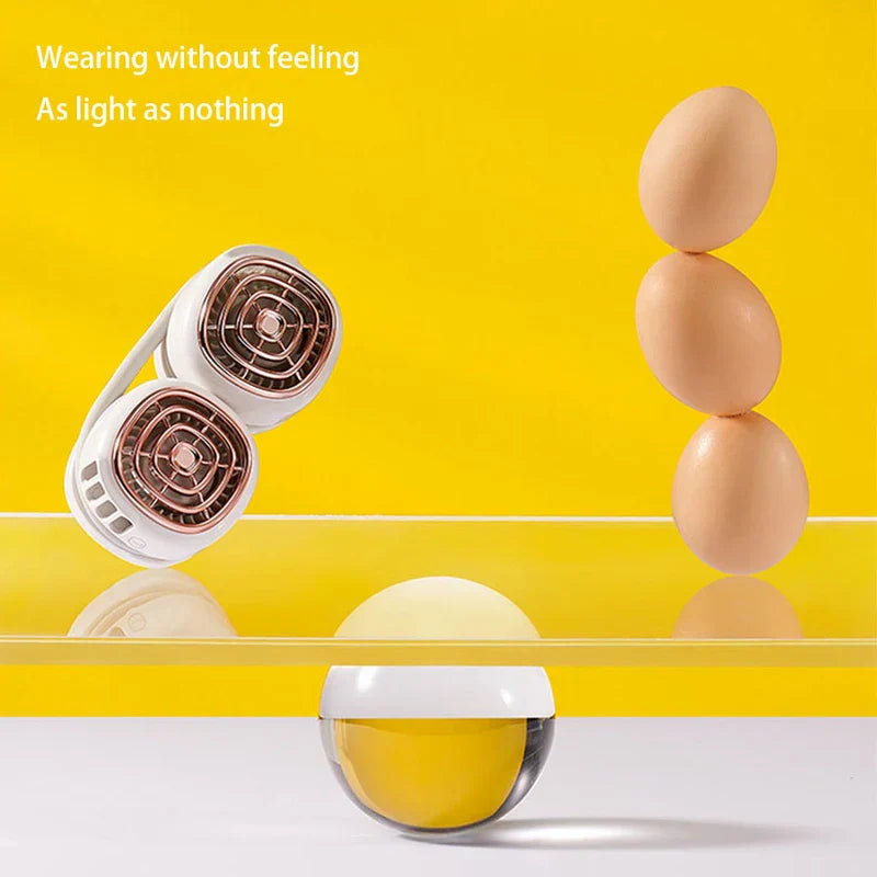 Dual Wing Wearable Neck Fan Usb Cooler