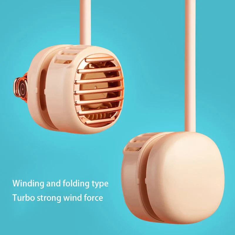 Dual Wing Wearable Neck Fan Usb Cooler