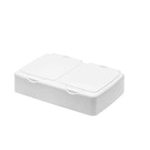 Dustproof Push Button Lid Storage Box Cotton Swab Holder