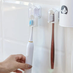 Dustproof Wall Mount Toothbrush Holder With Cover
