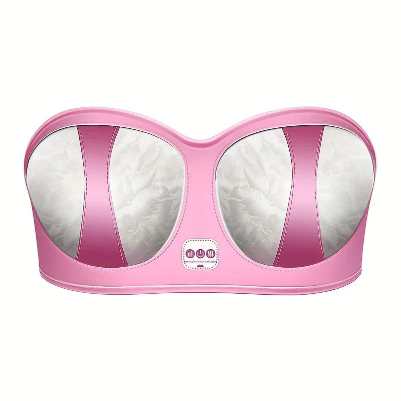 Electric Breast Enhancement Massager Bra with Heat
