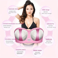 Electric Breast Enhancement Massager Bra with Heat