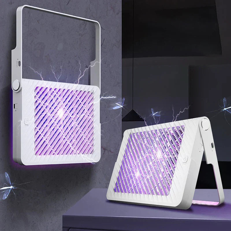 Close-up of electric mosquito killer zapper grid
