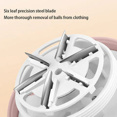Electric fabric shaver lint remover with lint collection chamber
