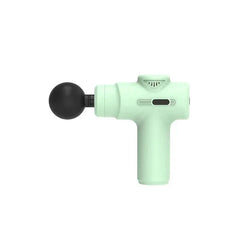 Electric Fascia Vibration Recovery Gun - Mint green T-shaped massage gun with an attached black spherical massage head, shown against a plain white background.