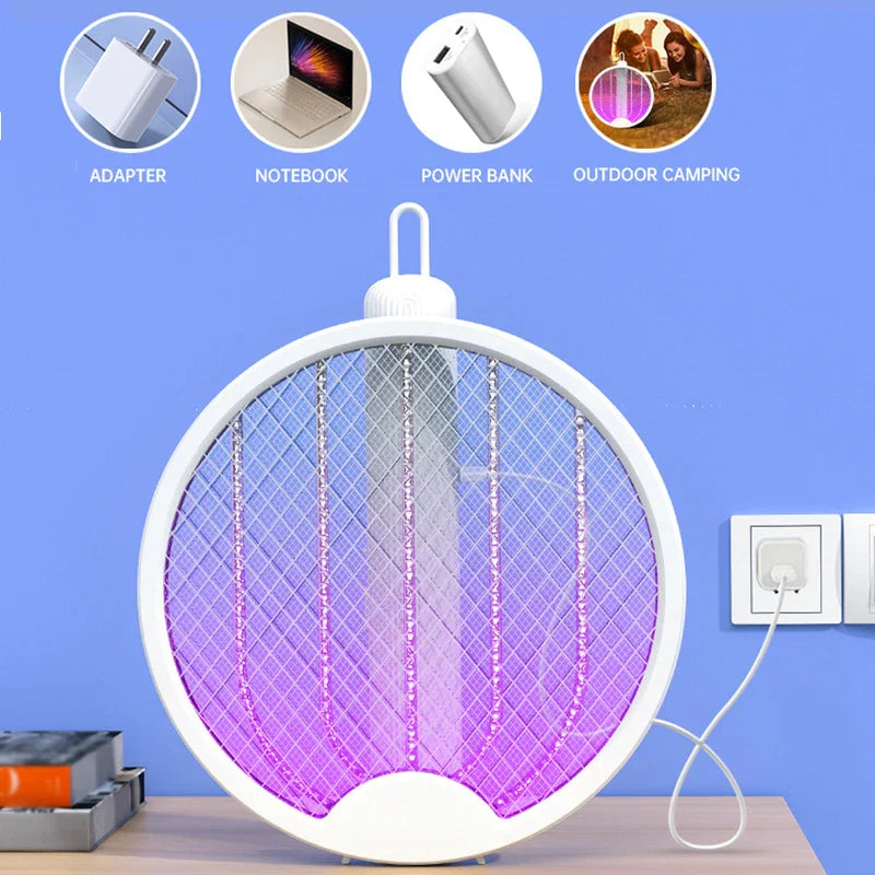 Electric Fly Swatter Bug Zapper Racket