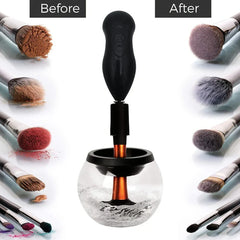 Electric Makeup Brush Cleaner Spinner Machine (Black)